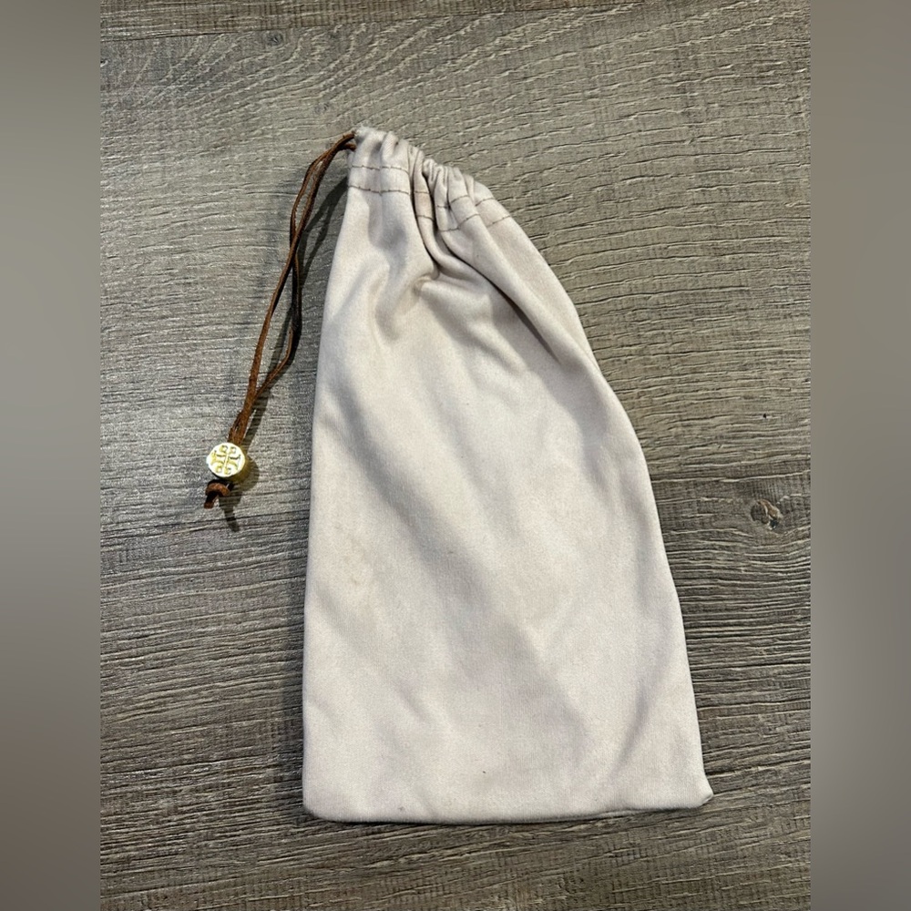 Tory Burch Cream Drawstring Pouch - Picture 2 of 4
